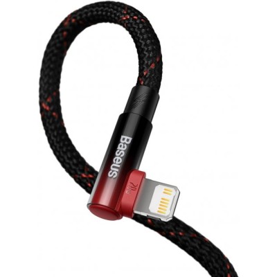 Кабель Baseus MVP 2 Elbow-shaped Fast Charging Data USB кабель Type-C To IP 20W 1m (CAVP000220) Black/Red