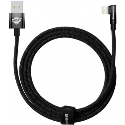 Кабель Baseus MVP 2 Elbow-shaped Fast Charging Data USB кабель USB To IP 2.4A 2m (CAVP000101) Black