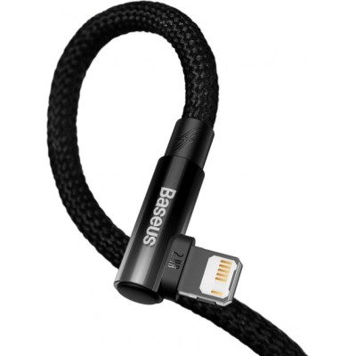 Кабель Baseus MVP 2 Elbow-shaped Fast Charging Data USB кабель USB To IP 2.4A 2m (CAVP000101) Black