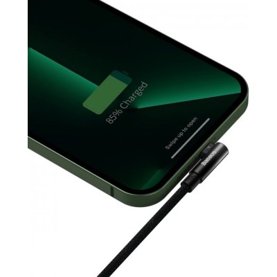 Кабель Baseus MVP 2 Elbow-shaped Fast Charging Data USB кабель USB To IP 2.4A 2m (CAVP000101) Black