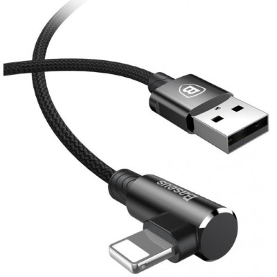 Кабель Baseus MVP Elbow Type USB кабель USB For IP 1.5A 2m (CALMVP-A01) Black