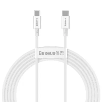 Кабель Baseus Superior Series Fast Charging Data USB кабель Type-C To Type-C 100W 2М (CATYS-C02) White
