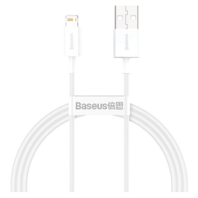 Кабель Baseus Superior Series Fast Charging Data USB кабель USB To IP 2.4 A 1.5 М (CALYS-B02) White