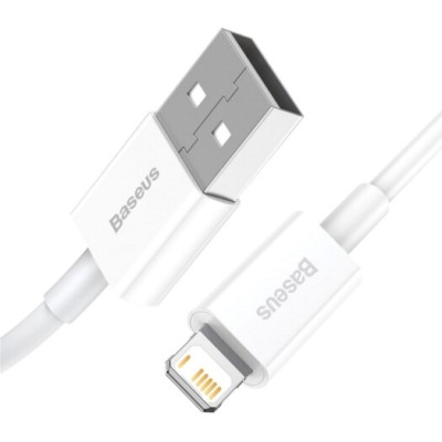 Кабель Baseus Superior Series Fast Charging Data USB кабель USB To IP 2.4 A 1.5 М (CALYS-B02) White