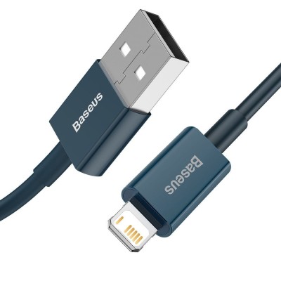 Кабель Baseus Superior Series Fast Charging Data USB кабель USB To IP 2.4A 1 М (CALYS-A03) Blue