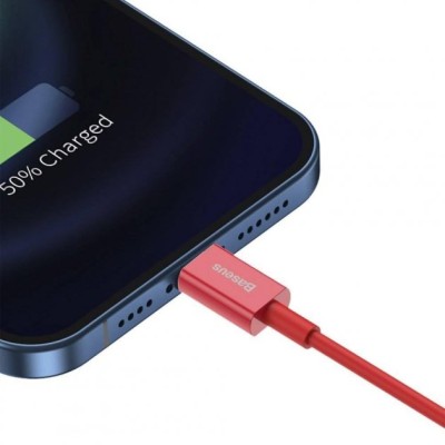 Кабель Baseus Superior Series Fast Charging Lightning 2.4A (1m) (CALYS-A09) Red