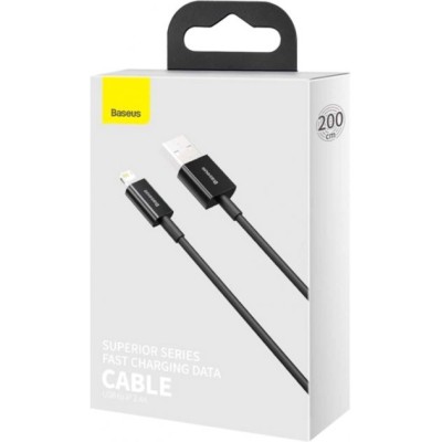 Кабель Baseus Superior Series Lightning 2.4A (CALYS-C01) Black 2m