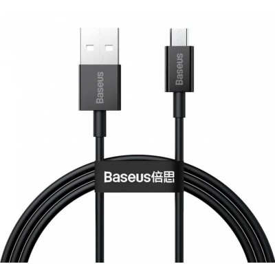 Кабель Baseus Superior Series MicroUSB 2A (CAMYS-01) Black 1m