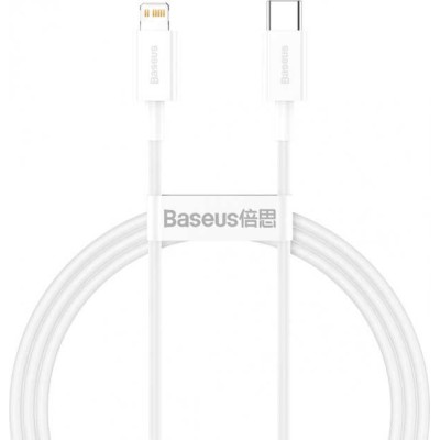 Кабель Baseus Superior Series Type-C/Lightning 20W (CATLYS-A02) White 1m