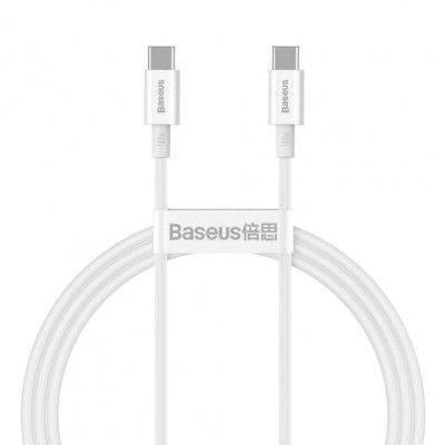Кабель Baseus Superior Series Type-C/Type-C 100W (CATYS-B02) White 1m