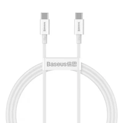Кабель Baseus Superior Series Type-C/Type-C 100W (CATYS-B02) White 1m