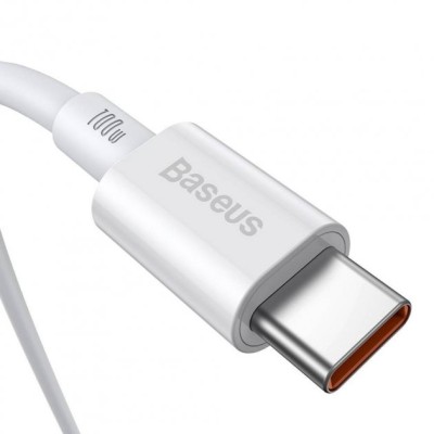 Кабель Baseus Superior Series Type-C/Type-C 100W (CATYS-B02) White 1m