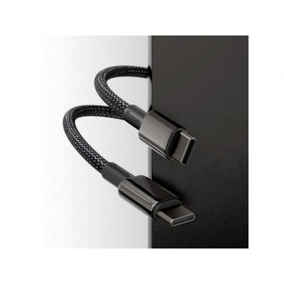 Кабель Baseus Tungsten Gold Type-C To Type-C 100W (CATWJ-01) Black 1m