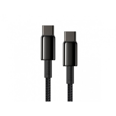 Кабель Baseus Tungsten Gold Type-C To Type-C 100W (CATWJ-01) Black 1m