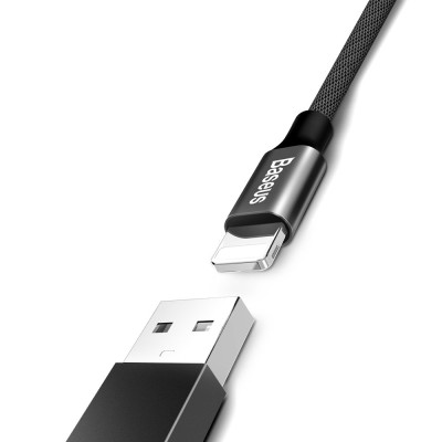 Кабель Baseus Yiven Lightning 1.2 М (CALYW-01) Black