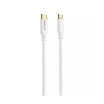 Кабель Proove Jelly Silicone Type-C to Type-C 60W (1m) (CCJS60002202) White