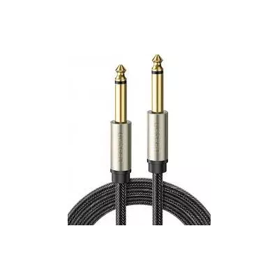 Кабель UGREEN AV128 6.35mm Male To 6.35mm Male Cable 2m (10638) Gray