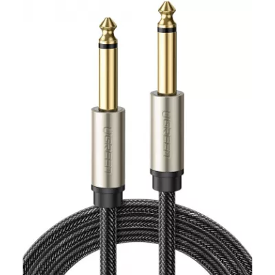 Кабель UGREEN AV128 6.35mm Male To 6.35mm Male Cable 3m (10639) Gray