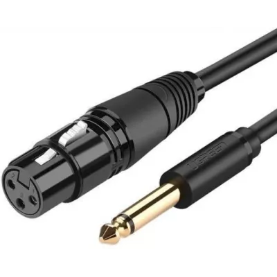 Кабель UGREEN AV131 6.35 Male To XLR Female Cable 5m (20721) Black