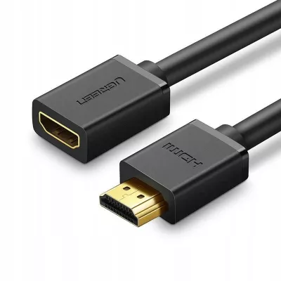 Кабель UGREEN HD107 HDMI Male To Female Extension Cable 0.5m (10140) Black
