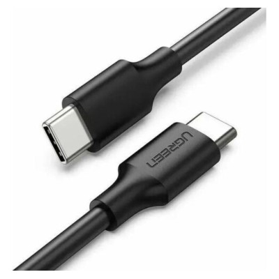Кабель UGREEN US286 USB Type-C To USB Type-C 60W Cable Nickel Plating 3A 1.5m Black (50998)