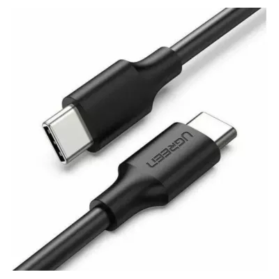 Кабель UGREEN US286 USB Type-C To USB Type-C 60W Cable Nickel Plating 3A 1.5m Black (50998)