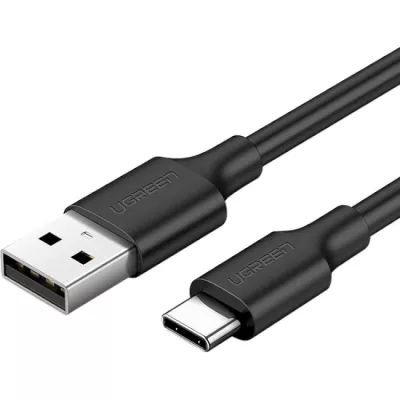 Кабель UGREEN US287 USB 2.0 To USB Type-C Cable Nickel Plating 3A 1m (60116) Black