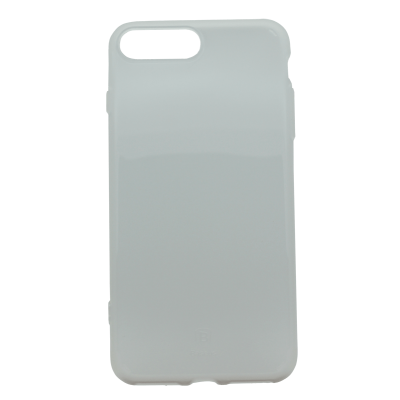 Чохол-накладка iPhone 7-Plus Baseus Simple series Anti Scratch TPU White (ARAPIPH7P-C02)