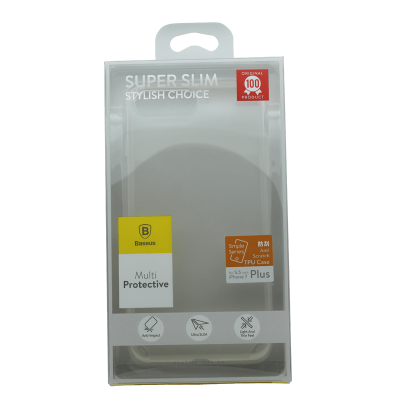 Чохол-накладка iPhone 7-Plus Baseus Simple series Anti Scratch TPU White (ARAPIPH7P-C02)