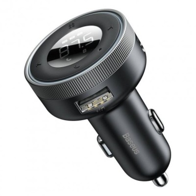 FM-трансмітер Baseus Enjoy Car Wireless MP3 Charger (Wireless 5.0+5V/3.4A) (CCLH-01) Black FM-трансмітер Baseus Enjoy Car Wireless MP3 Charger (Wireless 5.0+5V/3.4A) (CCLH-01) Black