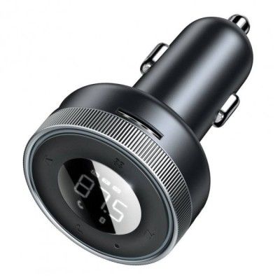 FM-трансмітер Baseus Enjoy Car Wireless MP3 Charger (Wireless 5.0+5V/3.4A) (CCLH-01) Black FM-трансмітер Baseus Enjoy Car Wireless MP3 Charger (Wireless 5.0+5V/3.4A) (CCLH-01) Black