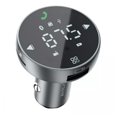 FM-трансмітер Proove Sound Sync 30W (PD+QC3.0) Type-C+USB (FMSS30110003) Grey