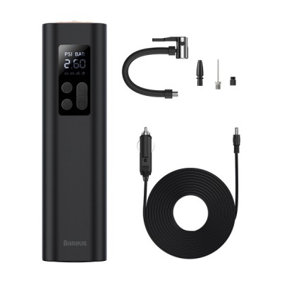 Автокомпресор Baseus Super Mini Inflator Pump Black (CRCQ000001)