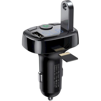 Автомобільне ЗУ Baseus FM Launcher S-09 Standart Edition 2.4A 2USB CCMT000001 Black Автомобільне ЗУ Baseus FM Launcher S-09 Standart Edition 2.4A 2USB CCMT000001 Black