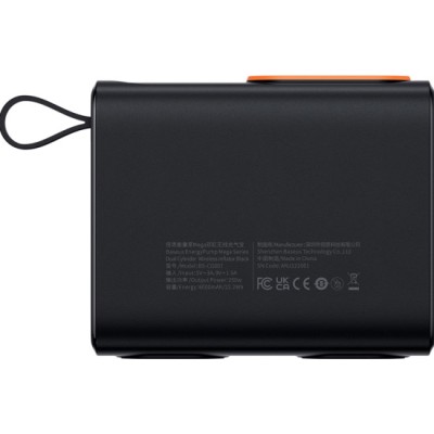 Автомобільний Насос Baseus Mega EnergyPump Series Dual Cylinder Wireless (CRNL060001) Black