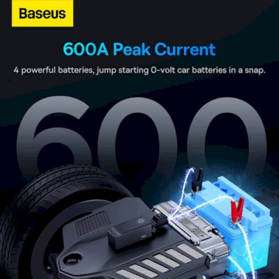 Автомобільний пускозарядний пристрій Baseus Super Energy Alpha Series Jump Starter 600A (C00259200121-00) Black