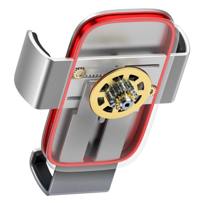 Автомобільний тримач Baseus Metal Age 2 Gravity Air Outlet Car Mount (SUJS000012) Silver