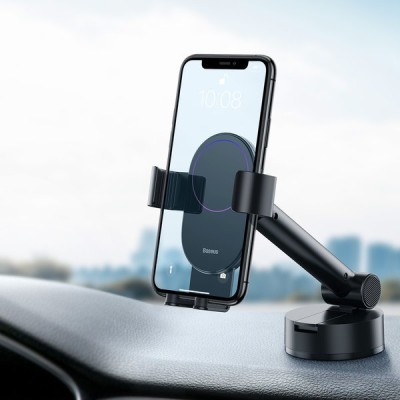 Автомобільний тримач Baseus Simplism Gravity Car Mount Holder (SUYL-JY01) Black