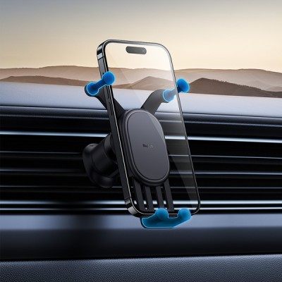 Автомобільний тримач Baseus Stable Gravitational Car Mount Air (Air Outlet Version) (SUWX020001) Black