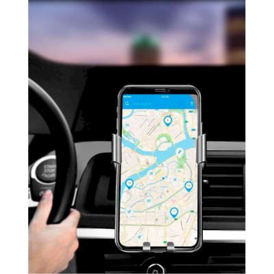 Автомобільний тримач UGREEN LP130 Gravity Drive Air Vent Mount Phone Holder (40907) Deep Black