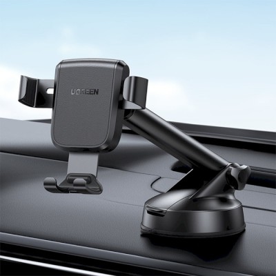 Автомобільний тримач UGREEN LP200 Gravity Phone Holder with Suction Cup (60990B) Black