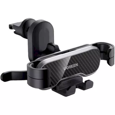 Автомобільний тримач UGREEN LP228 Gravity Drive Air Vent Car Mount Phone Holder With Arc-Shaped Mounting Clip (80871) Black
