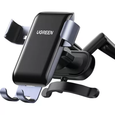 Автомобільний тримач UGREEN LP274 Gravity Phone Holder for Round Air Vent (30401) Black