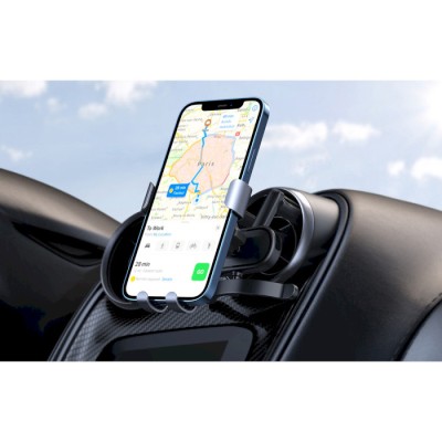 Автомобільний тримач UGREEN LP274 Gravity Phone Holder for Round Air Vent (30401) Black