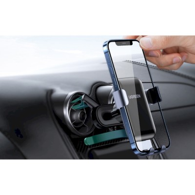 Автомобільний тримач UGREEN LP274 Gravity Phone Holder for Round Air Vent (30401) Black