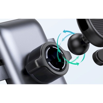 Автомобільний тримач UGREEN LP274 Gravity Phone Holder for Round Air Vent (30401) Black