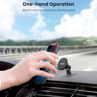 Автомобільний тримач UGREEN LP292 Magnetic Phone Holder for Car (80785) Black