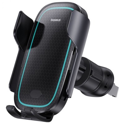 Автомобільний тримач З бездротовою зарядкою Baseus Milky Way Pro 15W (C40357000111-00) Black