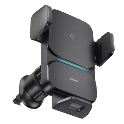 Автомобільний тримач З бездротовою зарядкою Baseus Wisdom Auto Alignment 15W (CGZX000001) Black