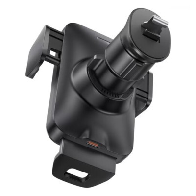 Автомобільний тримач З бездротовою зарядкою Baseus Wisdom Auto Alignment 15W (CGZX000001) Black